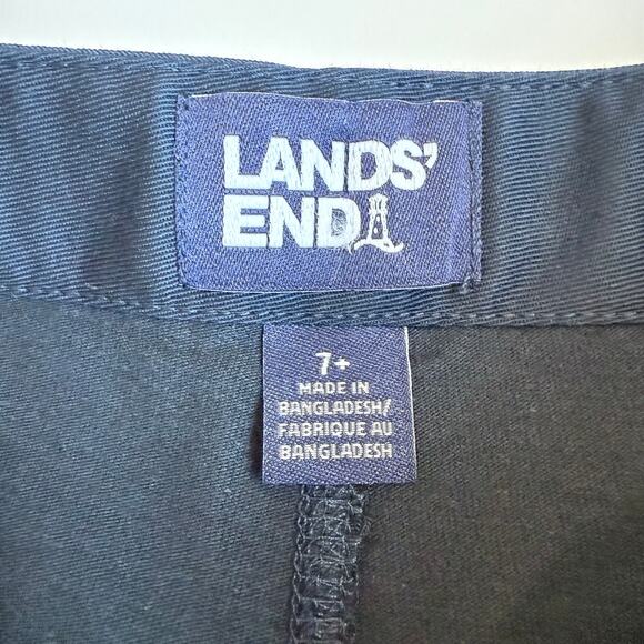 Lands End Girls Navy Chino Skort - Picture 5 of 8